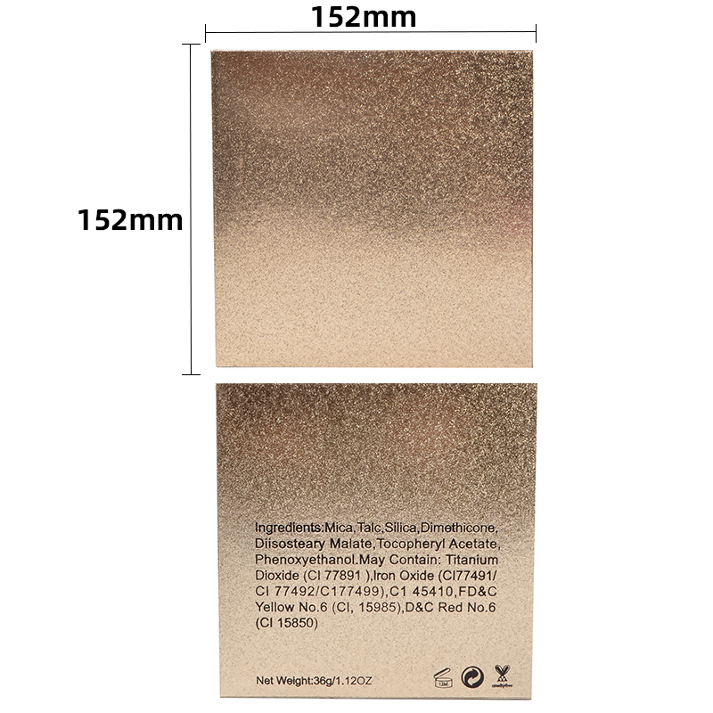 Гаряча розпродаж 16-кольорової палітри тіней для повік з високим вмістом пігменту, приватна етикетка 22