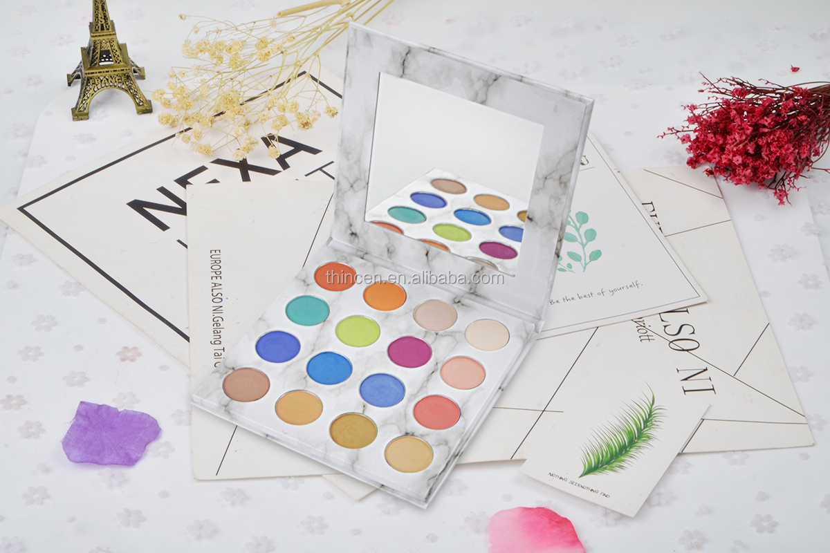 Гаряча розпродаж 16-кольорової палітри тіней для повік з високим вмістом пігменту, приватна етикетка 20