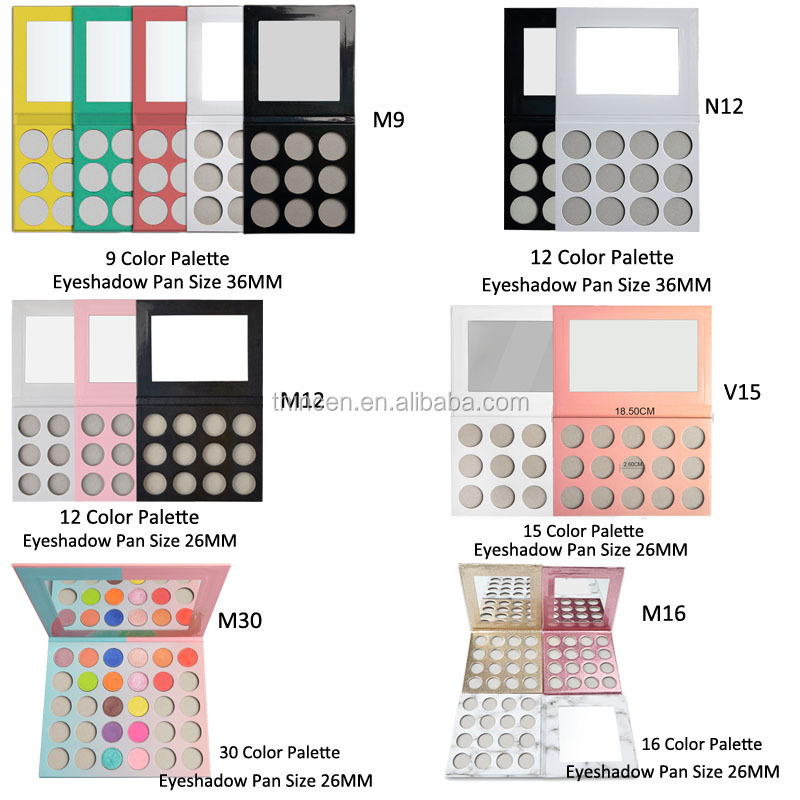 Empty Fruit Shape 15 Colors Private Label Eyeshadow Palette Packaging Custom Makeup 12
