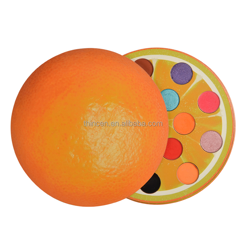 Empty Fruit Shape 15 Colors Private Label Eyeshadow Palette Packaging Custom Makeup 24