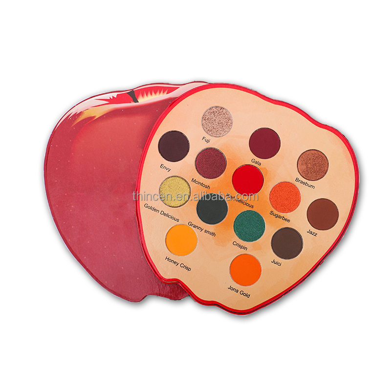 Empty Fruit Shape 15 Colors Private Label Eyeshadow Palette Packaging Custom Makeup 22
