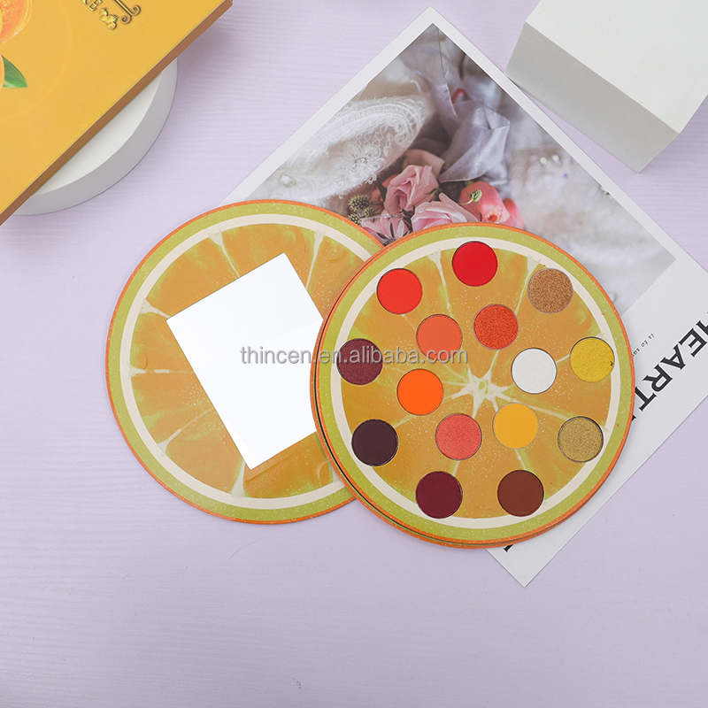 Empty Fruit Shape 15 Colors Private Label Eyeshadow Palette Packaging Custom Makeup 26