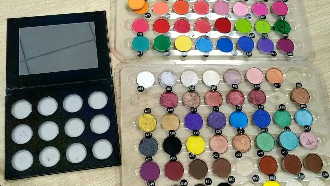 Private Label Cosmetics Magnetic DIY Choose Color Nude Eyeshadow Palette 1