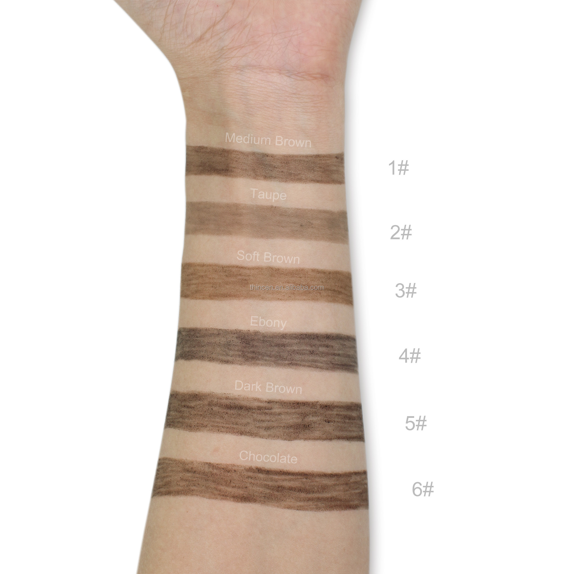 Super Slim Eye Brow Pencil Dual Ended With Eyebrow Brush Waterproof Long lasting Brown Eyebrow 20