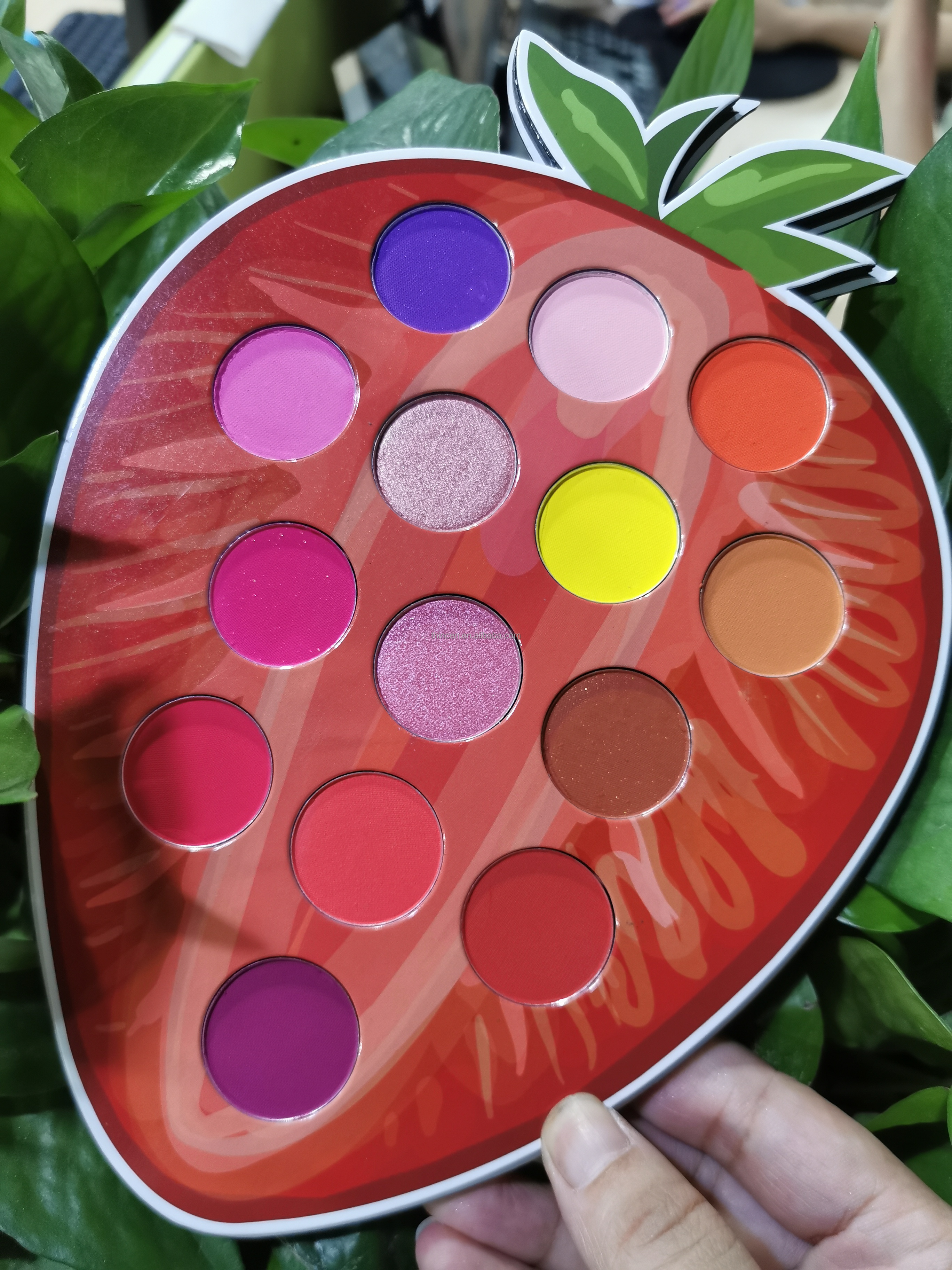 Wholesale Longlasting Fruit Custom Shape Private Label Eyeshadow Palette 16