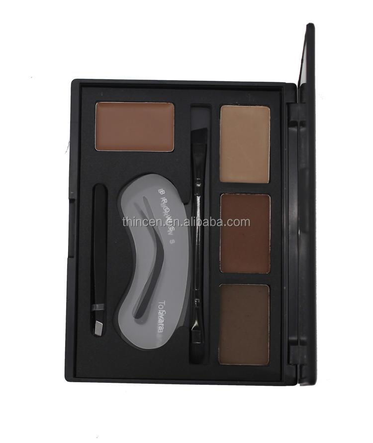 High quality 4 color eye brow powder waterproof eyebrow powder makeup palette 12