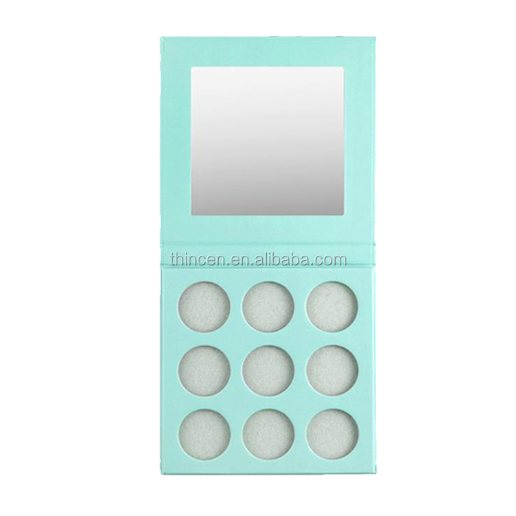 Diy Private Lable Vegan Eyeshadows Glitter Eyeshadow Pigment 9 Pan Bright Eyeshadow Palette 12