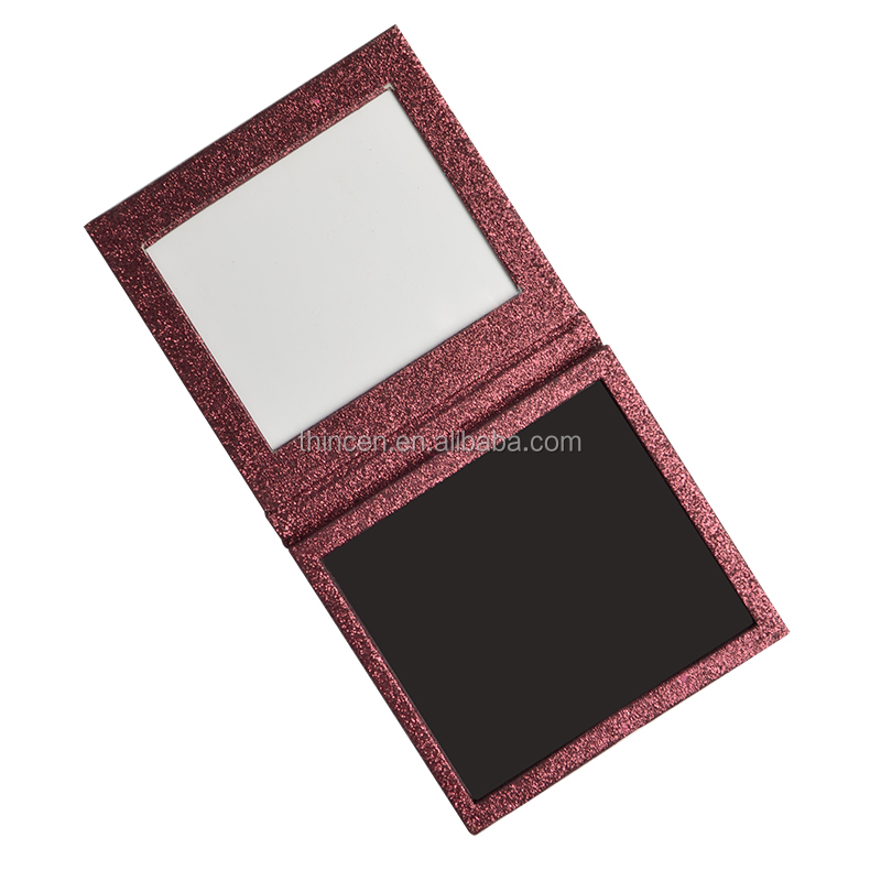 Thincen - Оптова блискуча палетка тіней для повік власного бренду Private Label чорного кольору, порожня, для макіяжу очей 10