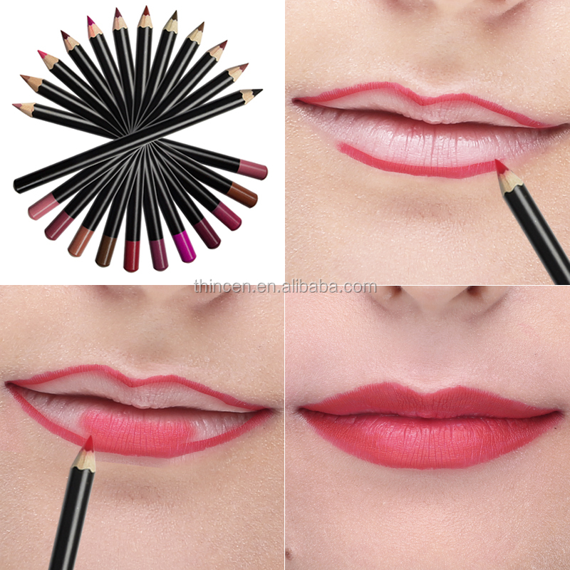 Eye Makeup Private Label Lip Pencil Eyeliner Lip Liner 16