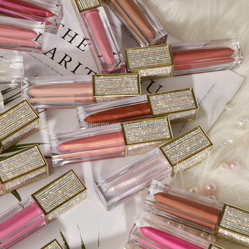Best Selling Luxury Glitter Lipgloss Shiny Lip Gloss Private Label 12