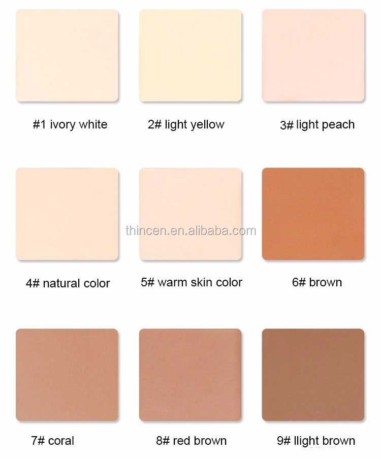 9 Color Wholesale Matte Custom Oem Private Label Face Powder Compact 20