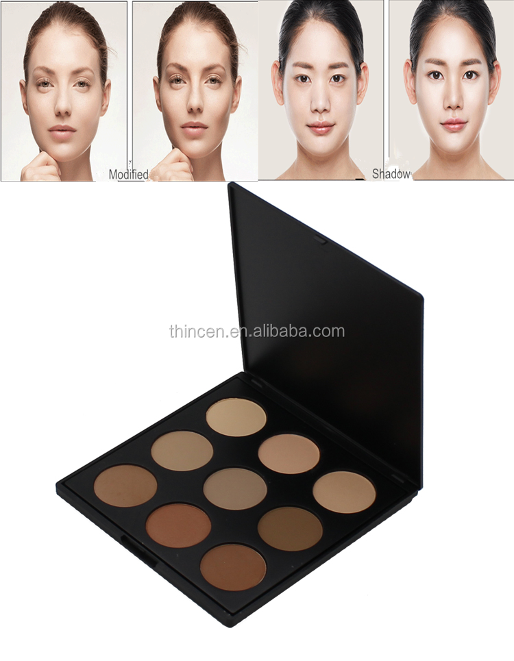9 Color Wholesale Matte Custom Oem Private Label Face Powder Compact 14