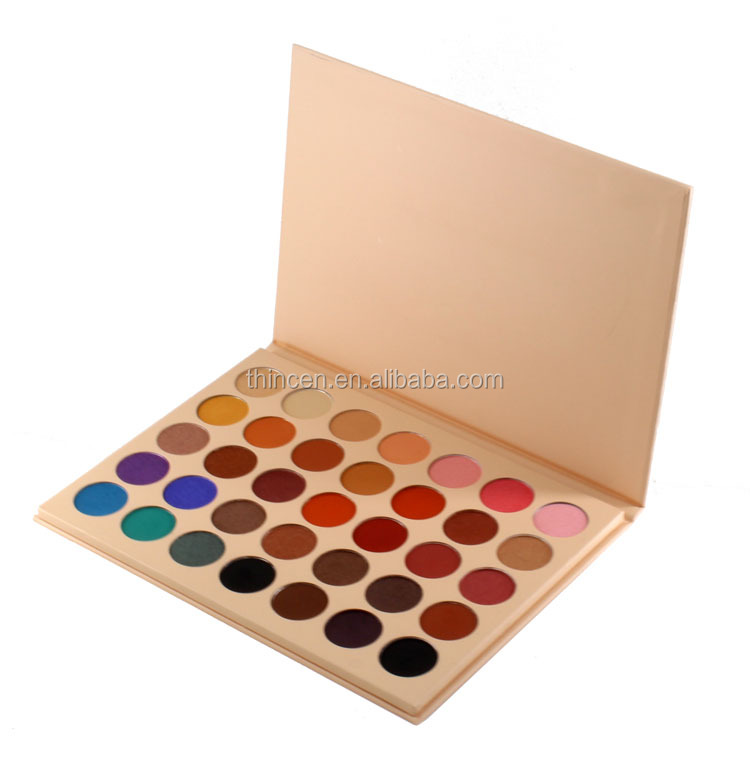 35 Color Custom Shiny Makeup Waterproof Pigment Oem Eyeshadow Palette 20