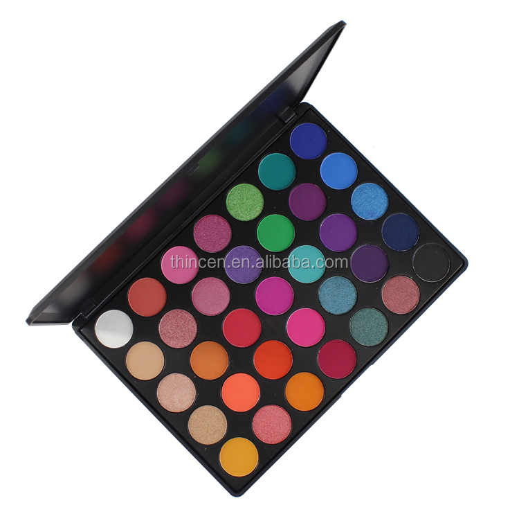 35 Color Mineral Makeup Private Label Pigment Eyeshadow Palette 18