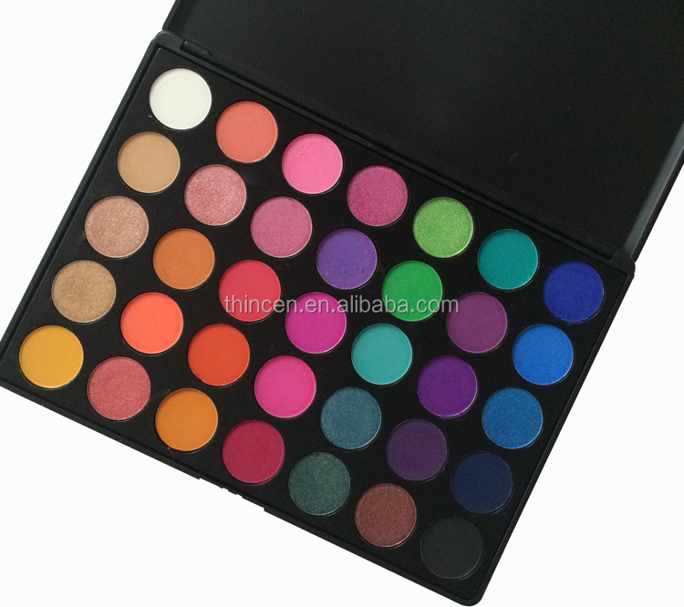 35 Color Mineral Makeup Private Label Pigment Eyeshadow Palette 8