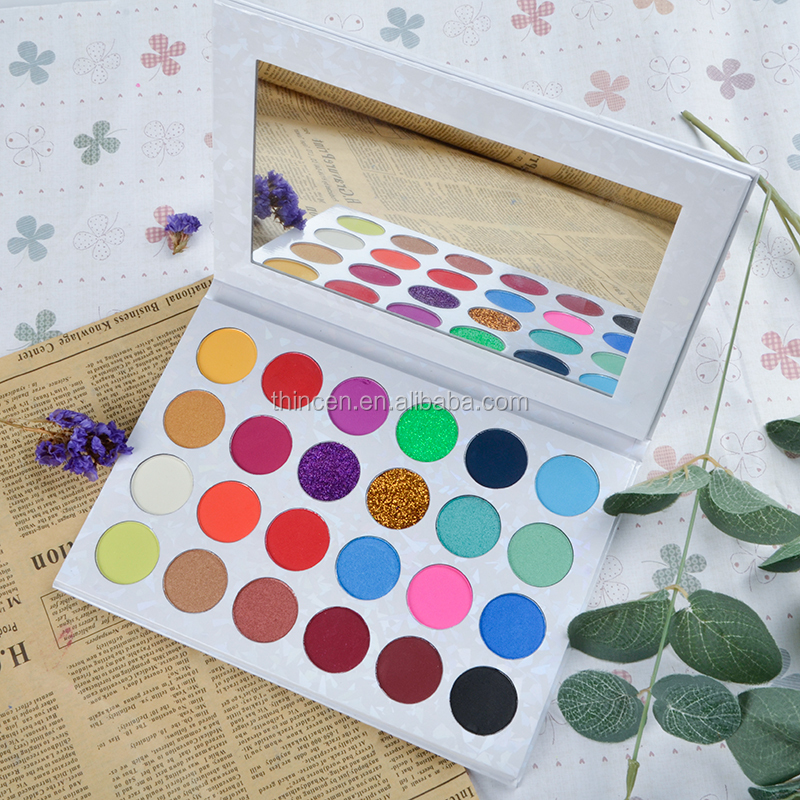 Pigment 24 Colors Glitter Custom Palette Private Label Eye Shadow Glitter 10