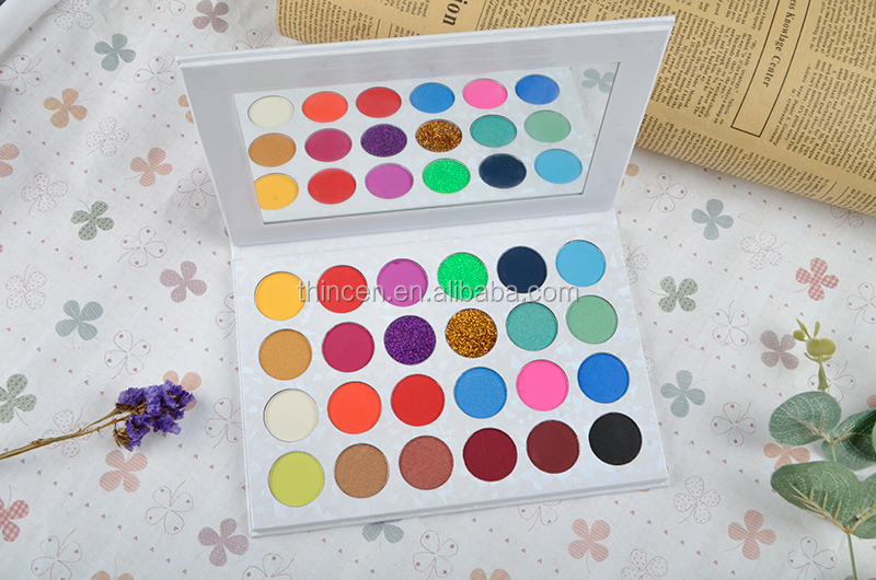 Pigment 24 Colors Glitter Custom Palette Private Label Eye Shadow Glitter 14