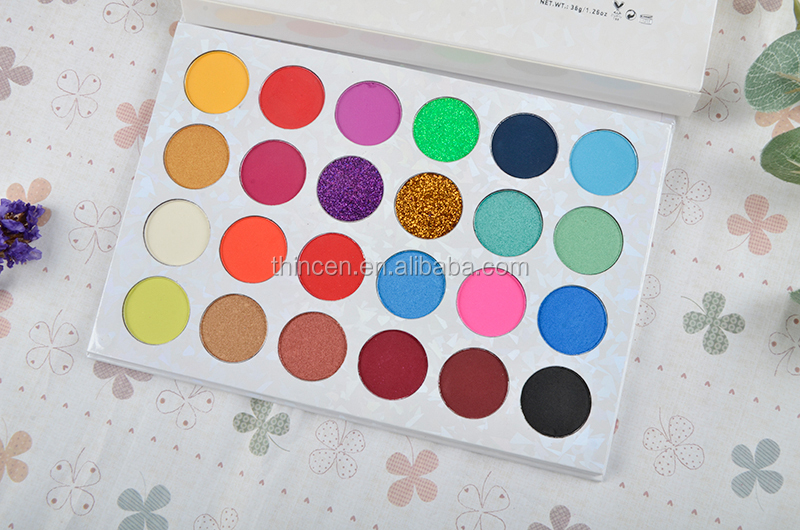 Pigment 24 Colors Glitter Custom Palette Private Label Eye Shadow Glitter 12