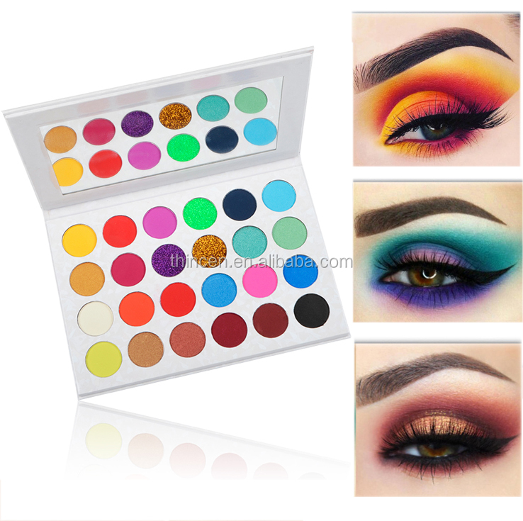Pigment 24 Colors Glitter Custom Palette Private Label Eye Shadow Glitter 8