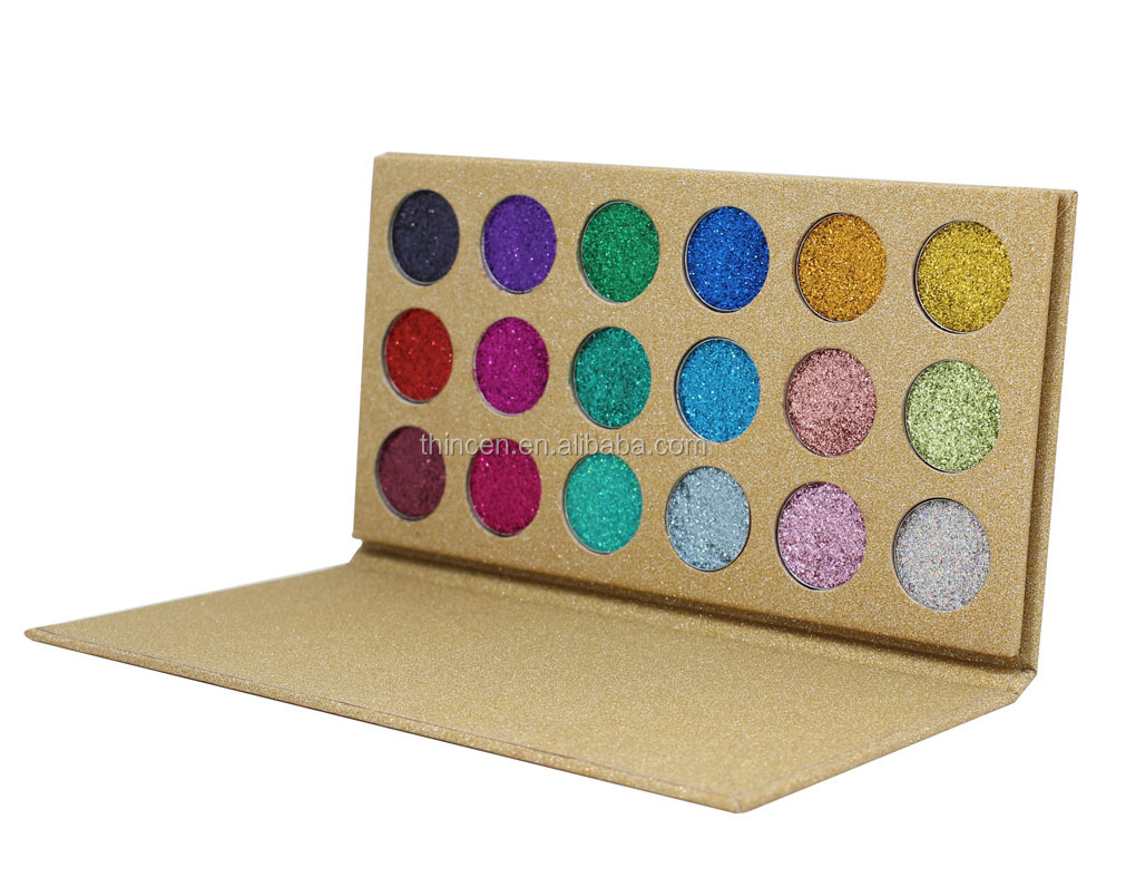 Водонепроникний макіяж очей з блискітками, палітра тіней для повік, приватна етикетка 20