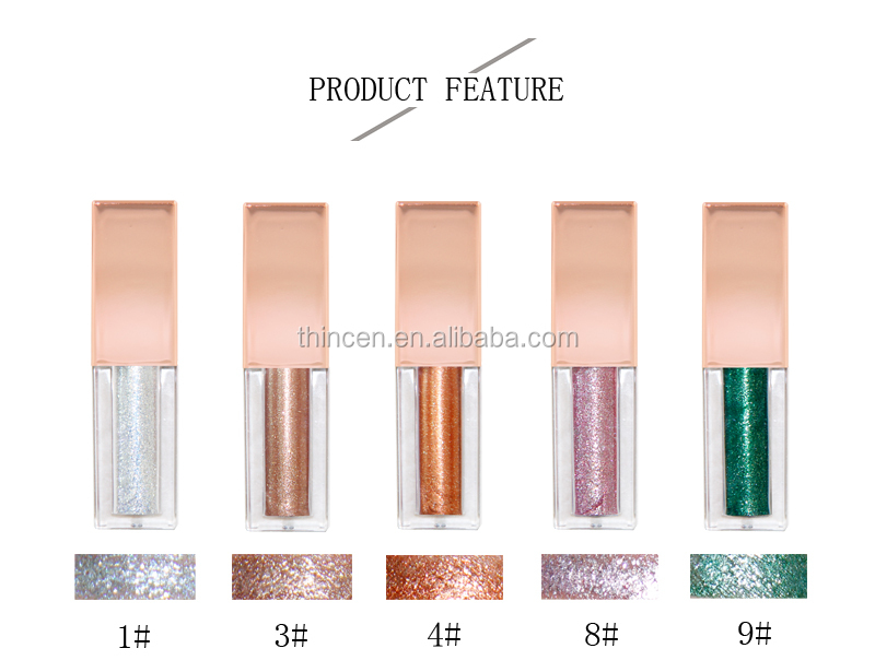 Colorful High Pigment Glitter Wet Liquid Eyeshadow Private Label 8