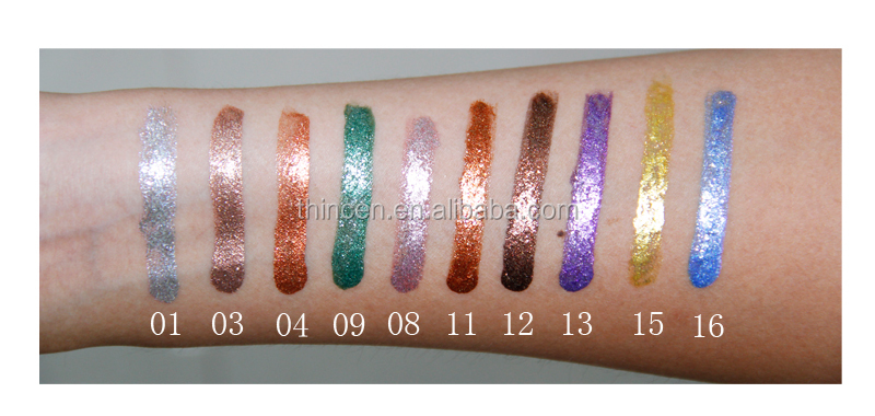 Colorful High Pigment Glitter Wet Liquid Eyeshadow Private Label 20