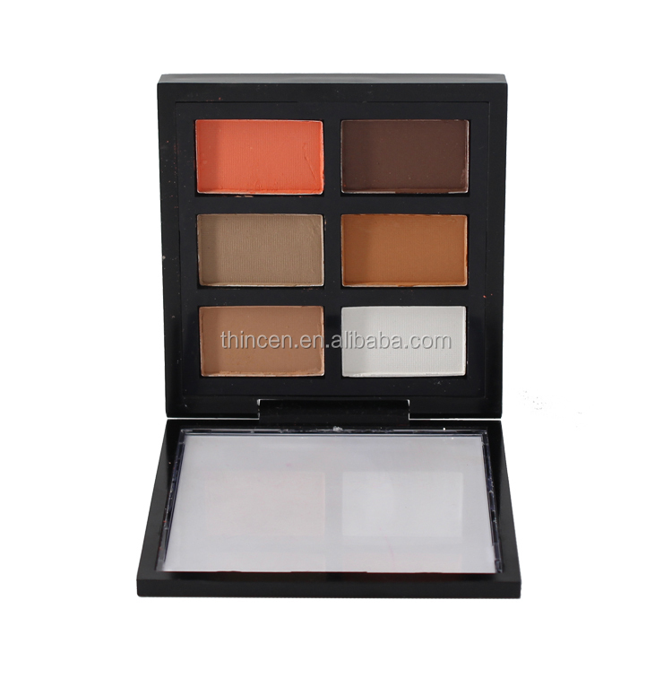 Thincen - High Pigment Shimmer Private Label Logo Customizable 6 Colors Dry Powder Makeup Eyeshadow Case Eyeshadow platte 10