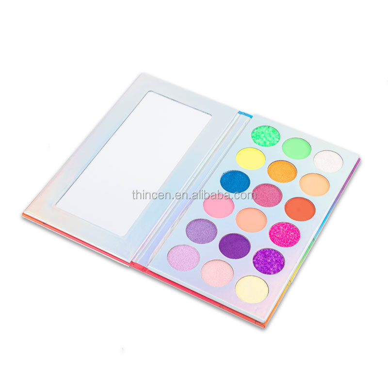 Thincen - 2020 New Arrival Rainbow Color High Pigment Private Label Eyeshadow Palette Eyeshadow platte 10