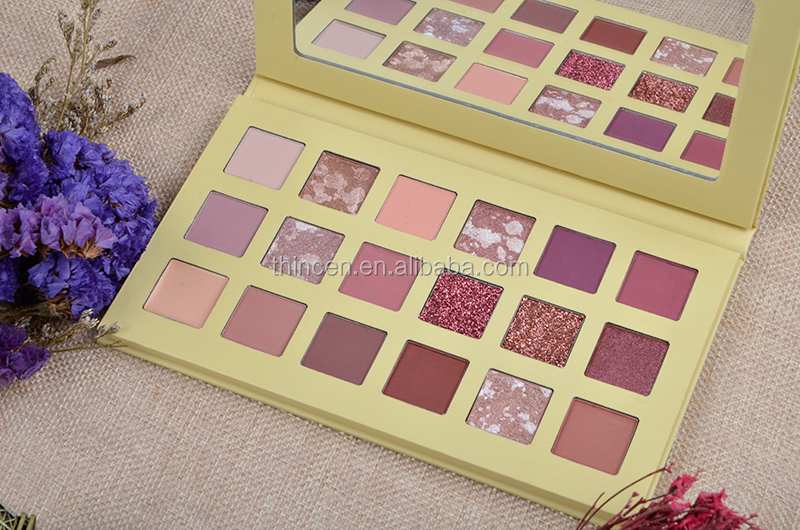 Thincen - 18 кольорових пігментів для тіней для повік, палітра пресованих тіней для повік 20
