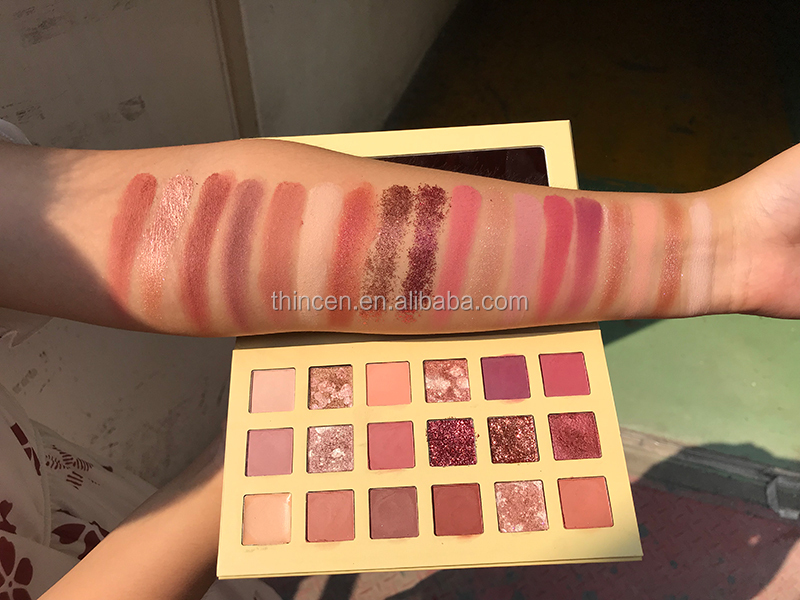 Thincen - 18 кольорових пігментів для тіней для повік, палітра пресованих тіней для повік 26