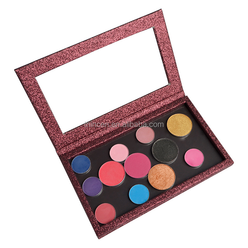 Private Label Cosmetics Cardboard Eyeshadow Empty Makeup Palette Magnetic 10