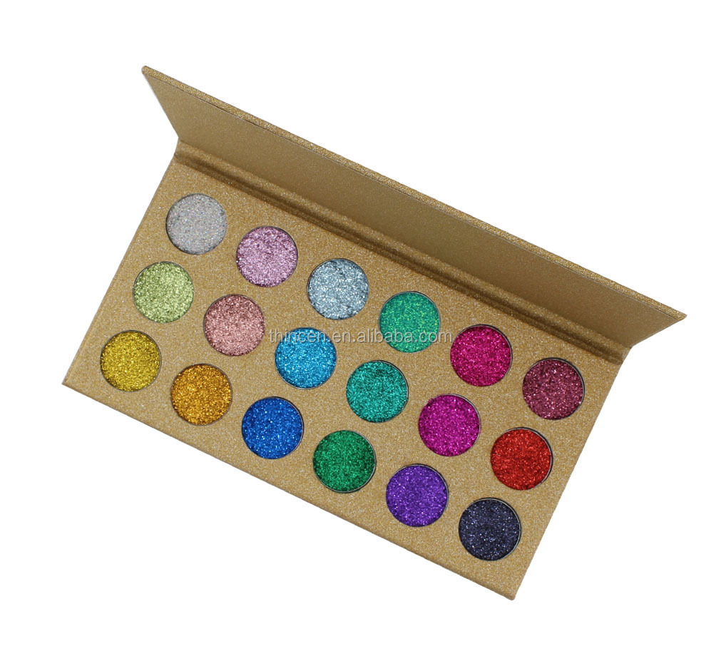 Thincen - Waterproof Bright Glitter Eyeshadow Palette Private Label Eyeshadow platte 16