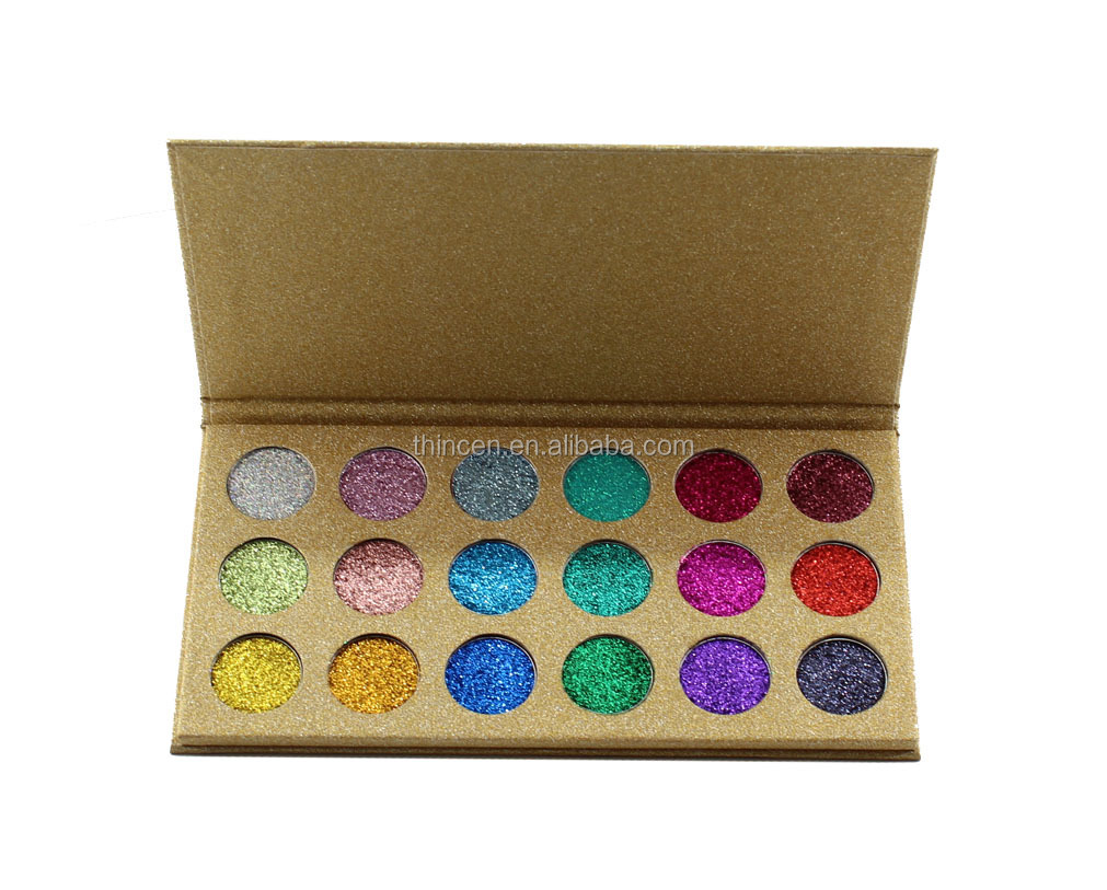 Thincen - Waterproof Bright Glitter Eyeshadow Palette Private Label Eyeshadow platte 8