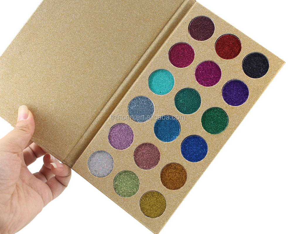 Thincen - Waterproof Bright Glitter Eyeshadow Palette Private Label Eyeshadow platte 18