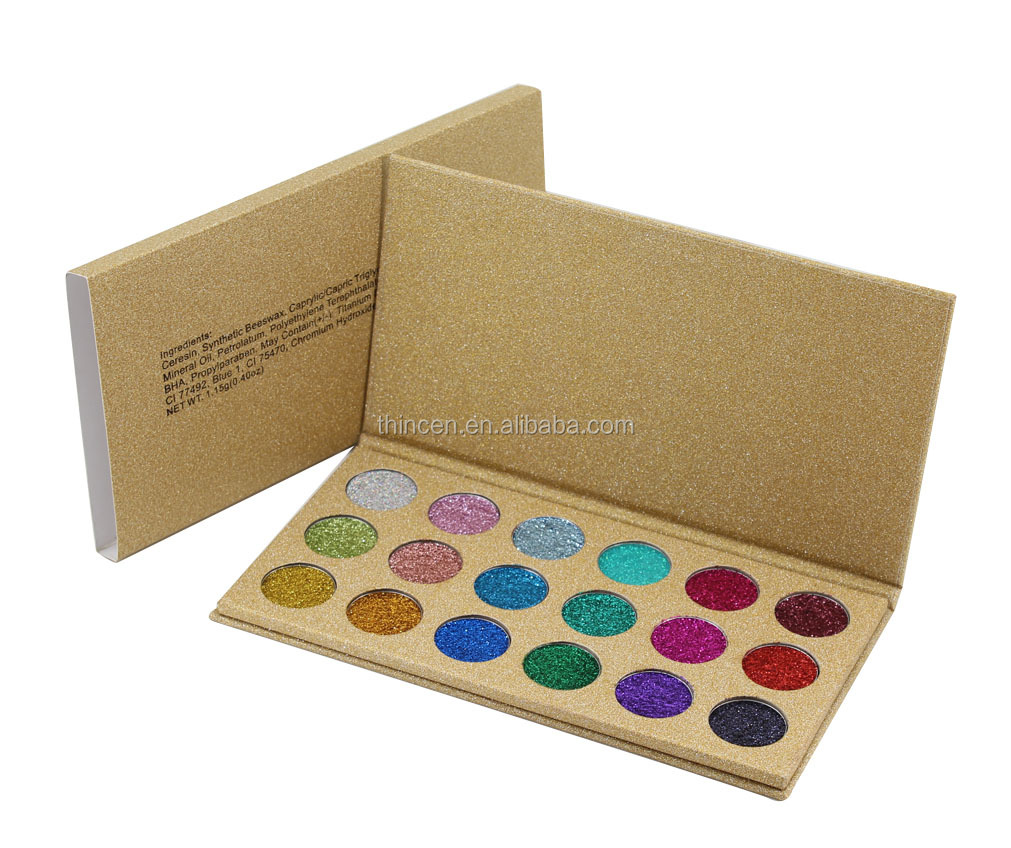 Thincen - Waterproof Bright Glitter Eyeshadow Palette Private Label Eyeshadow platte 22