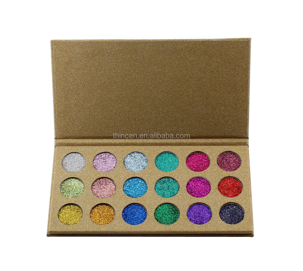 Thincen - Waterproof Bright Glitter Eyeshadow Palette Private Label Eyeshadow platte 12