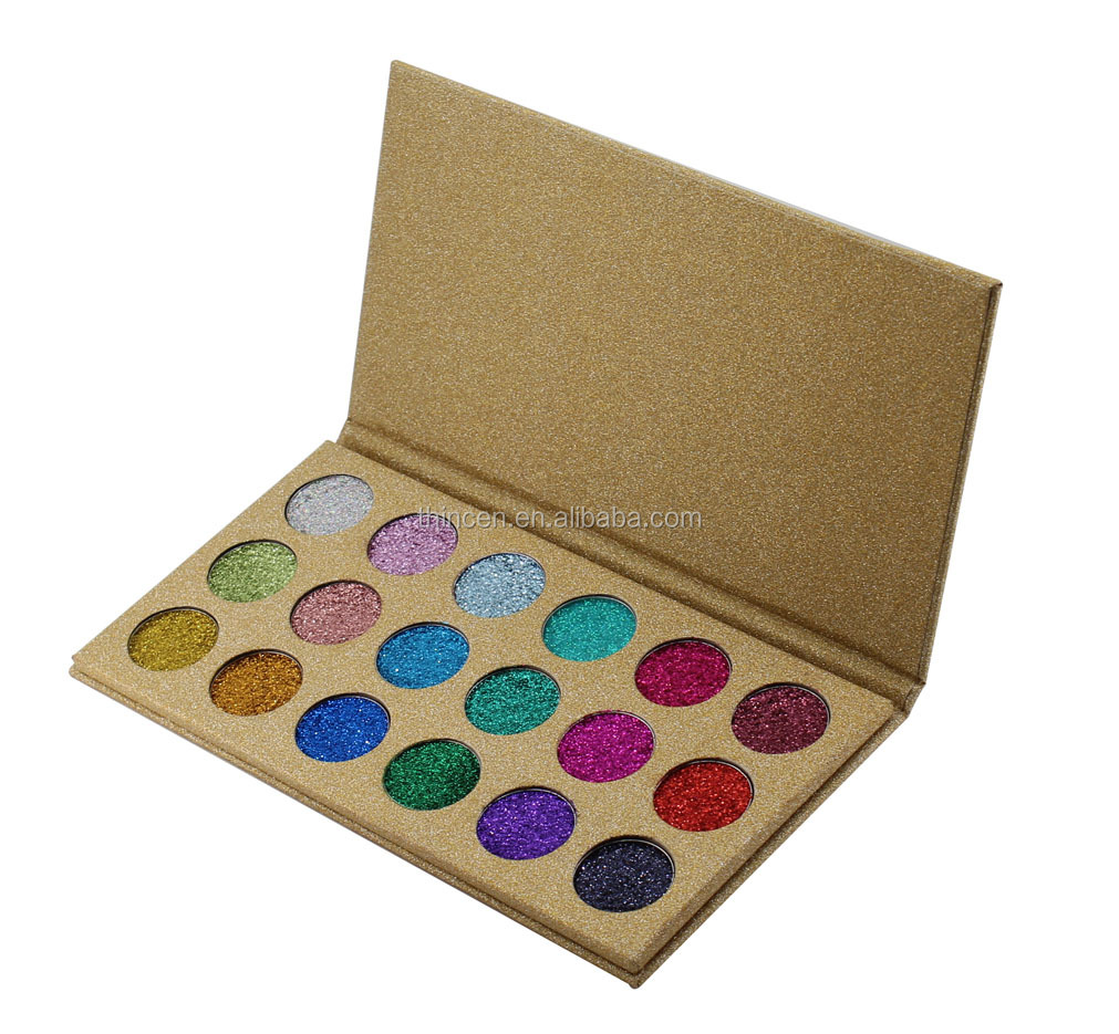 Thincen - Waterproof Bright Glitter Eyeshadow Palette Private Label Eyeshadow platte 14
