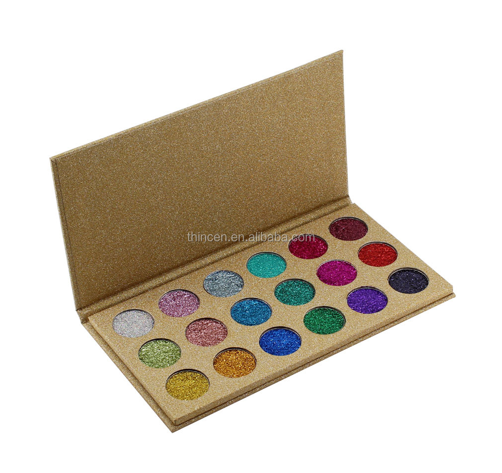 Thincen - Waterproof Bright Glitter Eyeshadow Palette Private Label Eyeshadow platte 10