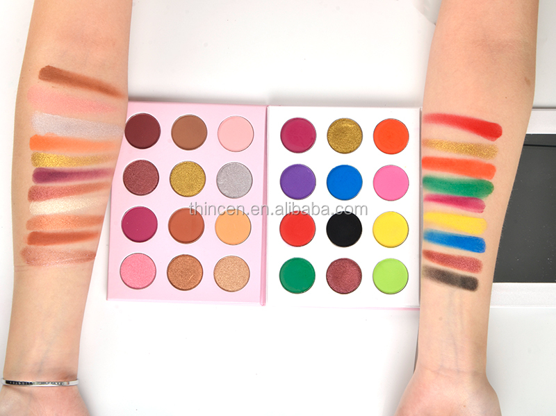 12 Color Wholesale Diy Custom Eyeshadow Palette Private Label 14