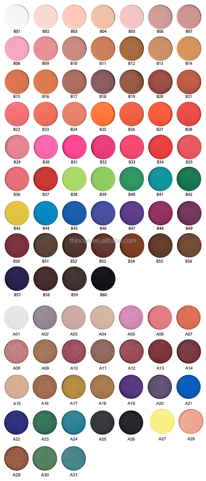 Thincen - Diy Luxury High Pigment Makeup Palletes Eyeshadow Palette Custom Logo Cruelty Free Eyeshadow Palette DIY eyeshadow platte 28