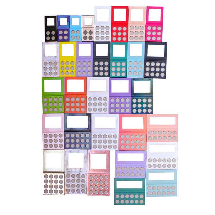 High Pigment Square Case 18 Colors Custom Makeup Eyeshadow Palette 36