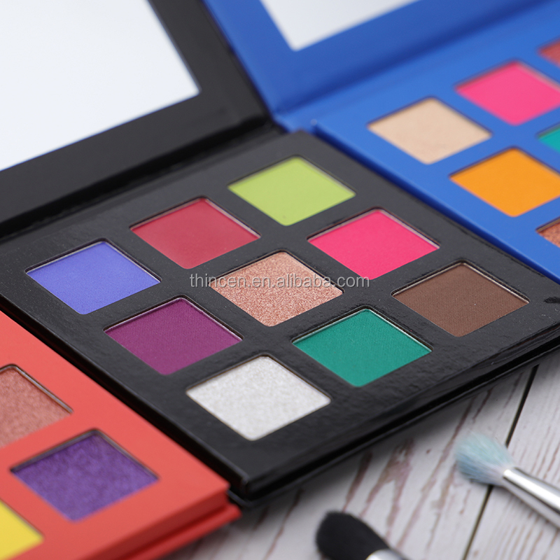 Thincen - 9 Color Square Pan long Lasting Private Label Palette Eye Shadow DIY eyeshadow platte 16