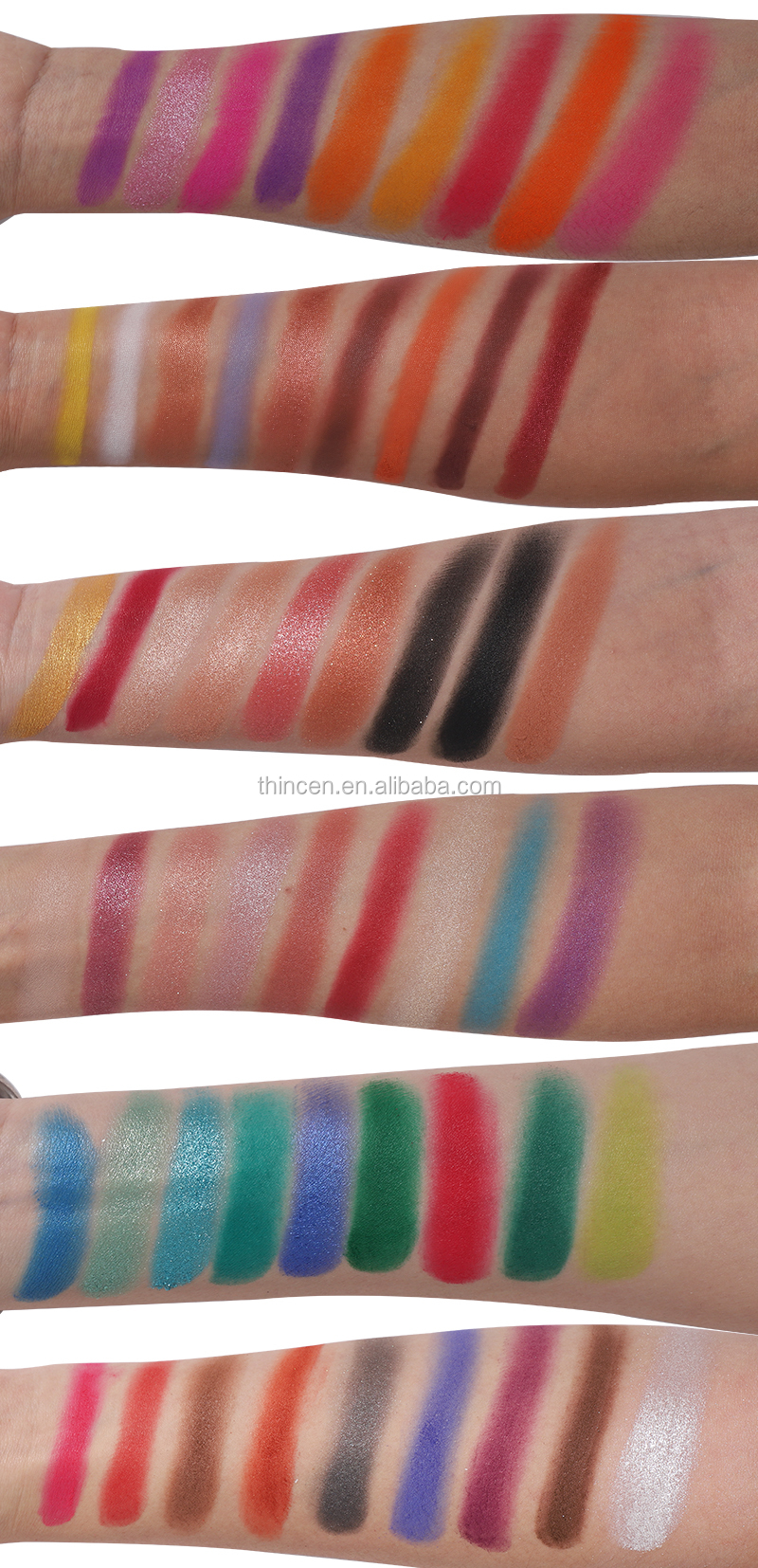 Thincen - 9 Color Square Pan long Lasting Private Label Palette Eye Shadow DIY eyeshadow platte 20