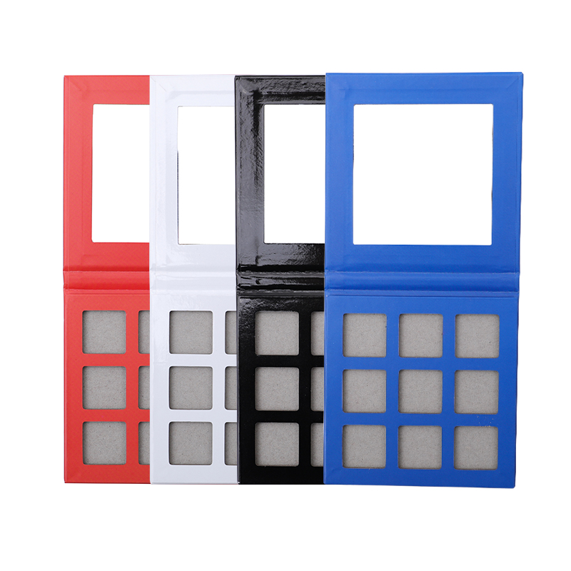 F9 New Arrival private lable 9 colors square shimmer vegan makeup eyeshadow palette high pigment eye shadow palette 22