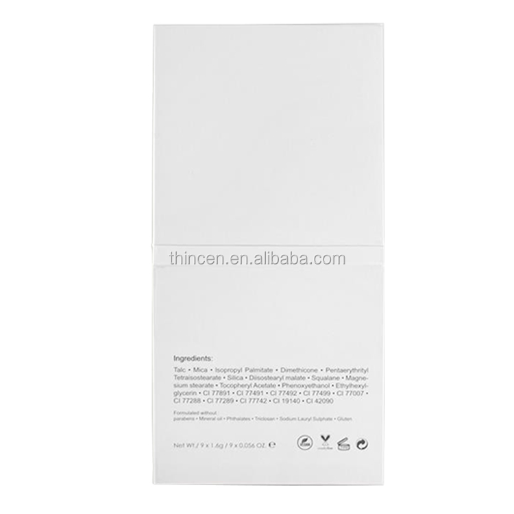 Thincen - Hot Sale DIY Empty Makeup Eyeshadow Palette Choose Mutil Color DIY eyeshadow platte 18