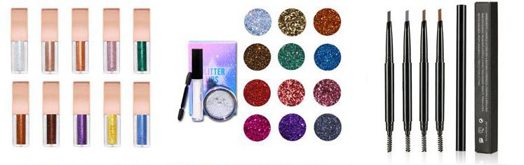 Thincen - Hot Sale Makeup 12 Color Waterproof Liquid Glitter Eyeliner Create Your Own Logo Eye liner 30