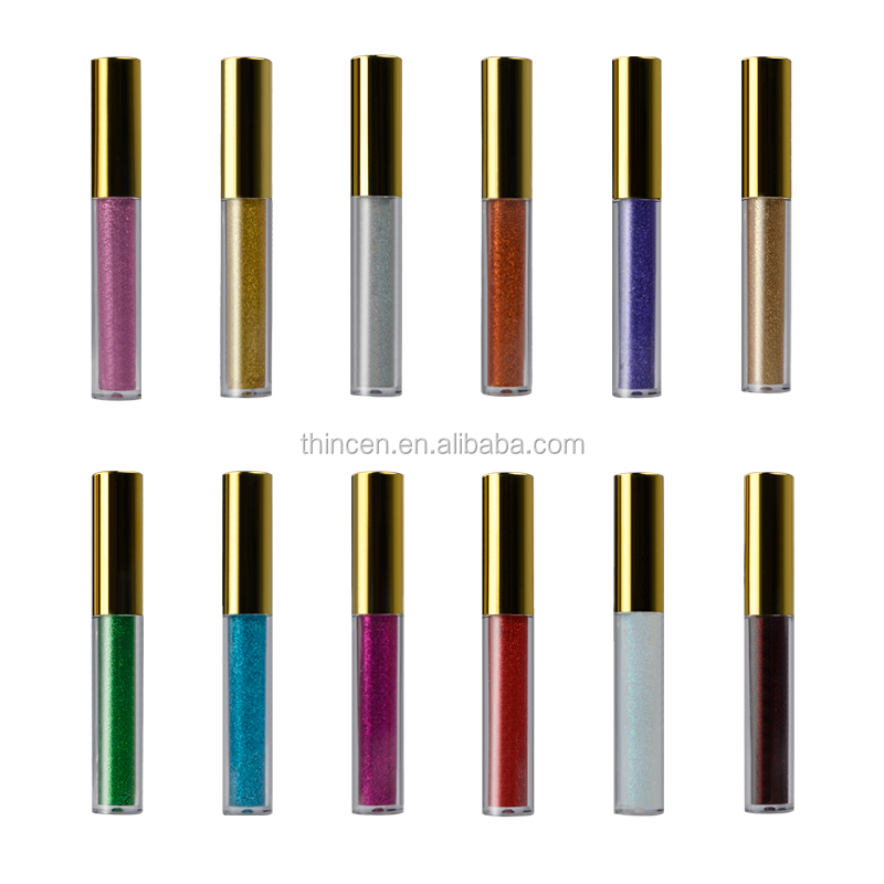 Thincen - Hot Sale Makeup 12 Color Waterproof Liquid Glitter Eyeliner Create Your Own Logo Eye liner 8