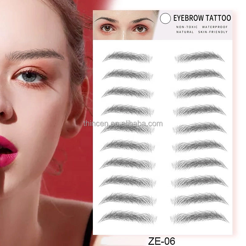 Thincen - Wholesale Private Label Tatoo Sticker Eyebrow Eyebrow 24