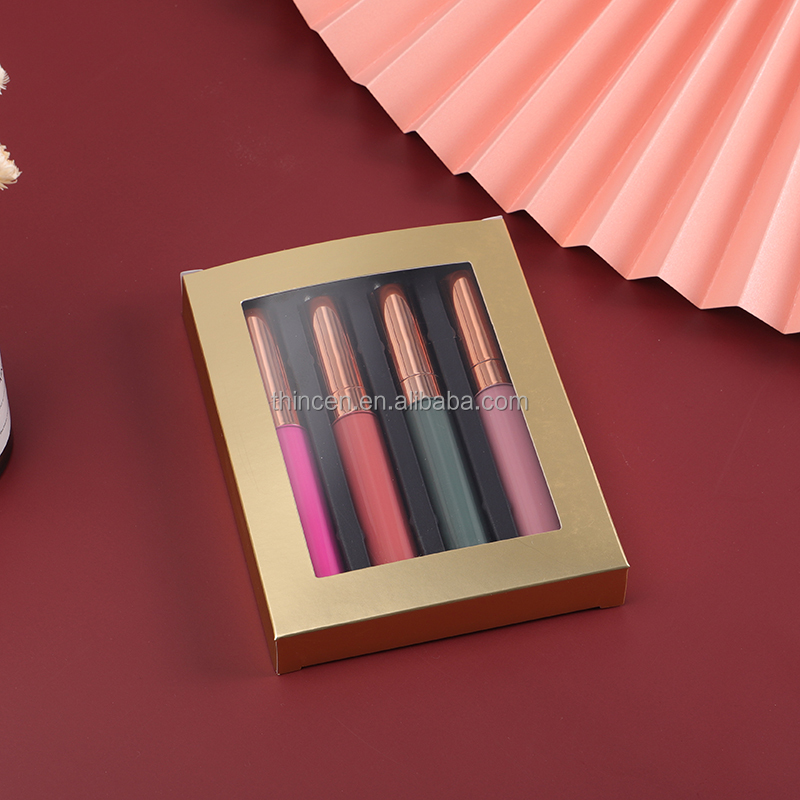 4PCS Custom Matte Liquid Lipstick Private Label Lipstick Set1 28