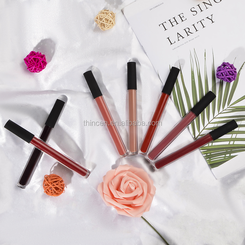 Thincen - 2020 New Arrival Private Label Matte Liquid Lipstick Lip Liner Set Lipstick&Lipgloss 24